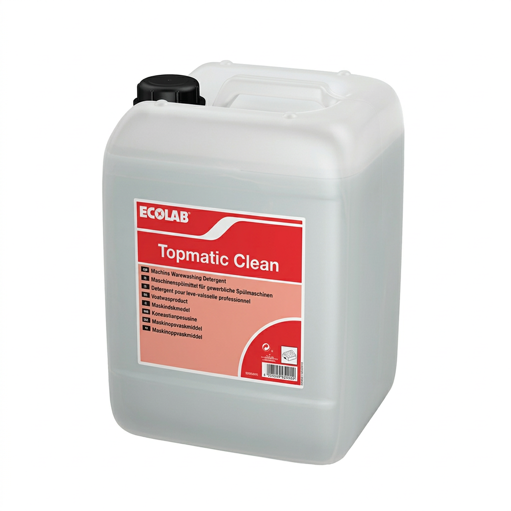 Ecolab Topmatic Clean 12 kg på hvid baggrund
