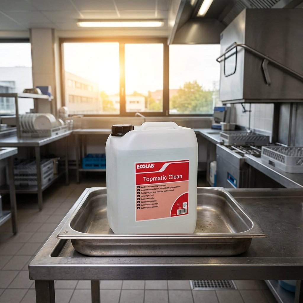 Topmatic Clean i kantinens opvaskerum, stemningsbillede