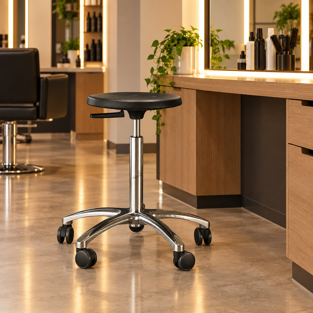 Klinik 740 ved salonarbejdsplads, stemningsillustration