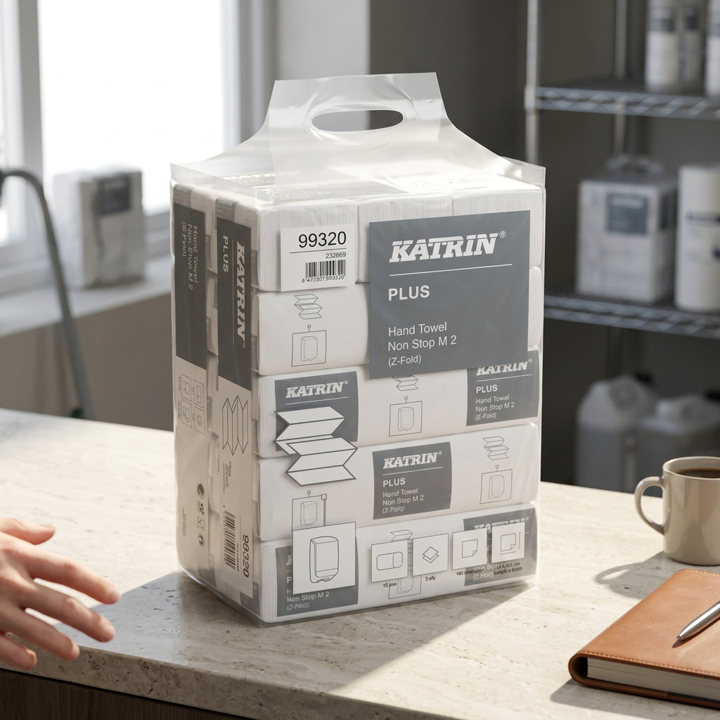 Katrin Plus Handy Pack på solbelyst bord i arbejdsområde