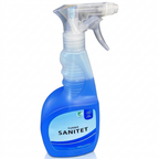 Turbo Sanitet sanitetsrengøring, 750 ml sprayflaske på hvid baggrund