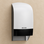 Hvid Katrin System-dispenser 104582 på beige væg