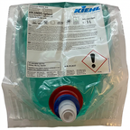 Kiehl Arcandis-Splend afspændingsmiddel BIB 5 liter, indvendig pose med grøn væske og rød-blå tilslutning på hvid baggrund, varenummer 8178.