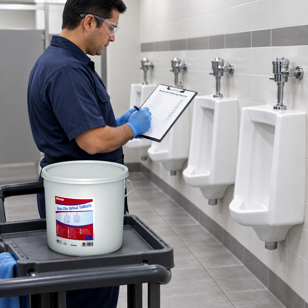 Eco-clin urinaltabletter ved planlagt kontrol af toiletrum