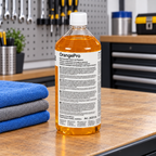 Kiehl OrangePro 1 L ved klude på værkstedsbord