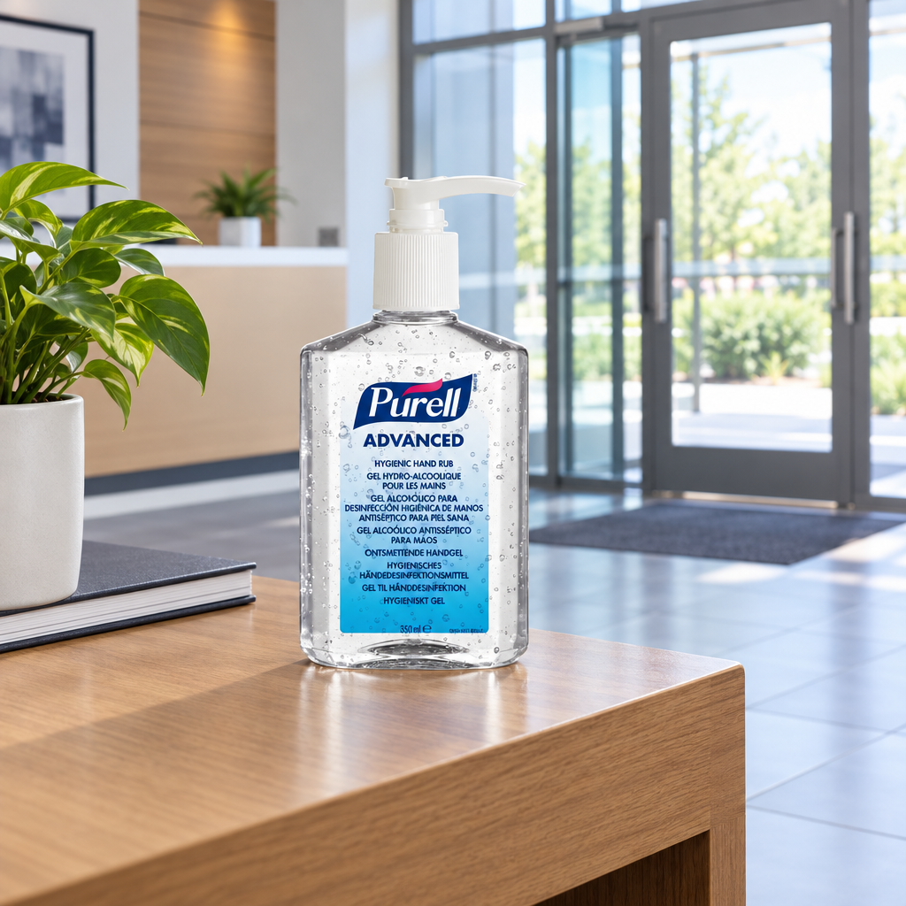 Purell Advanced 350 ml i et indgangsområde