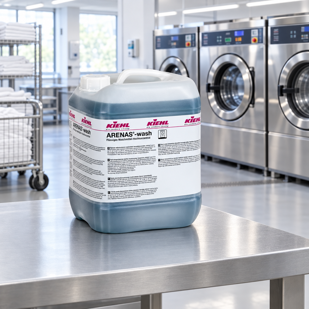 Kiehl Arenas Wash 20 L i et professionelt institutionsvaskeri