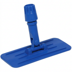 Blå padholder med gevind til skaft og jumbopads, 24 × 9 cm