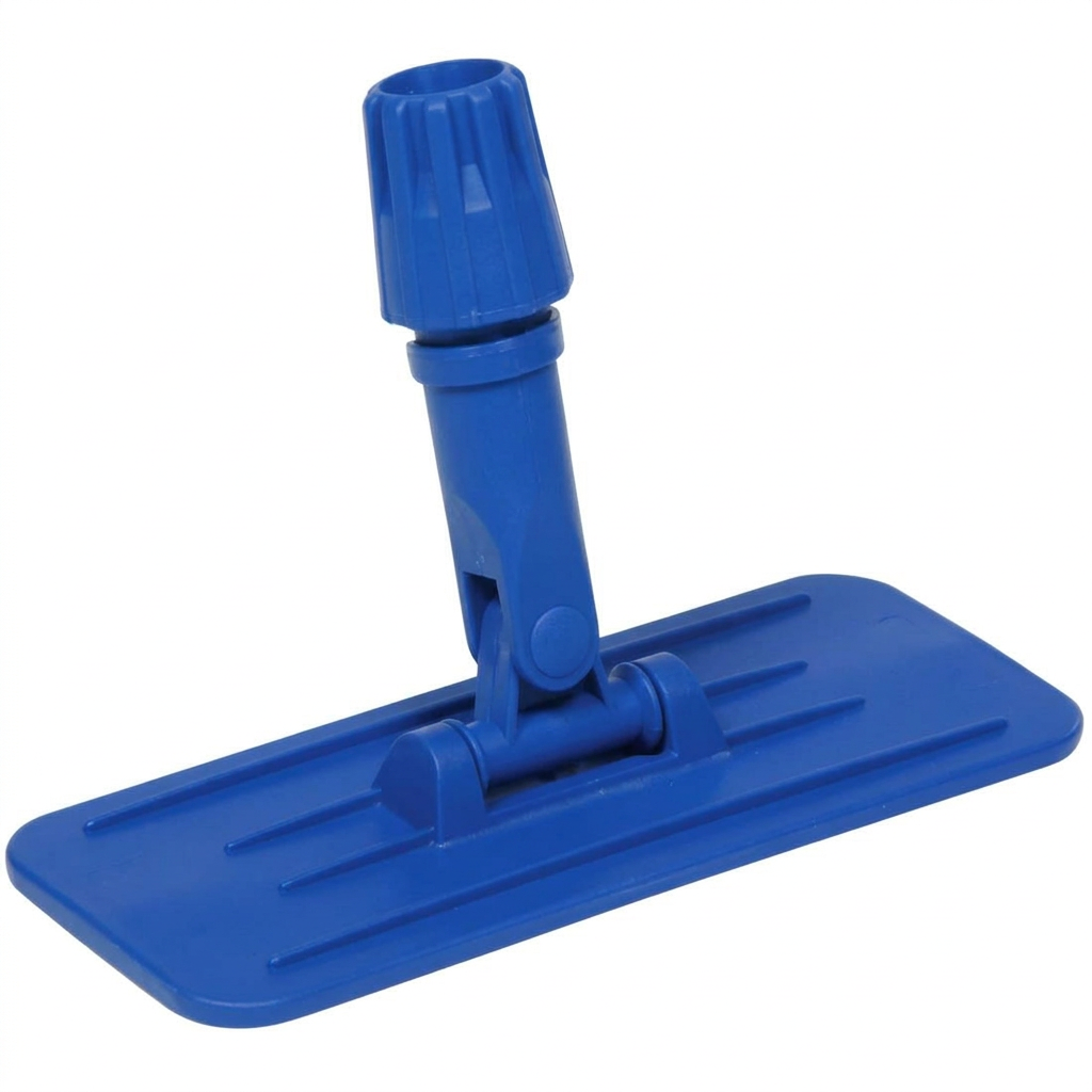 Blå padholder med gevind til skaft og jumbopads, 24 × 9 cm