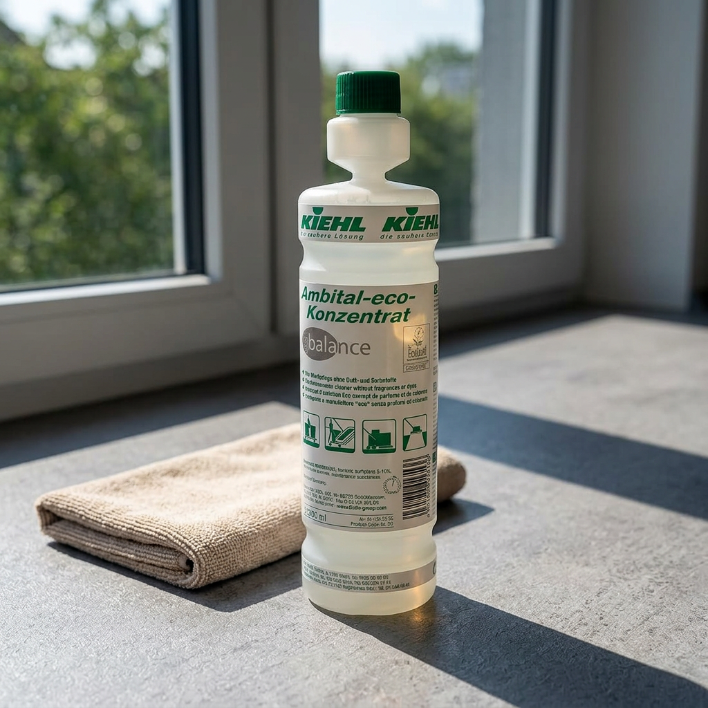Stemningsbillede af Kiehl Ambital-eco balance med separat klud, som ikke medfølger