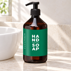 Luxus Cucumber 500 ml pumpeflaske ved en lys håndvask