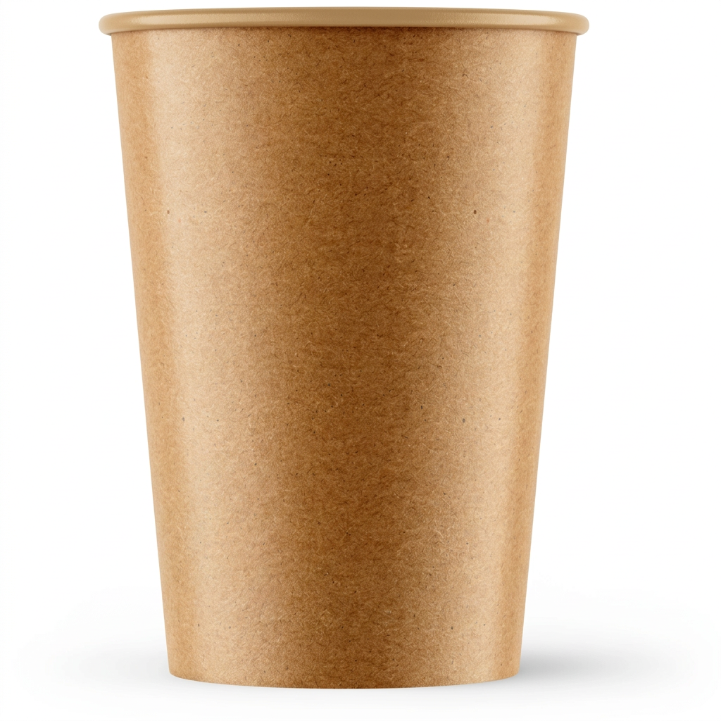 Brunt Verive Single Wall kaffebæger 25 cl uden tryk på hvid baggrund