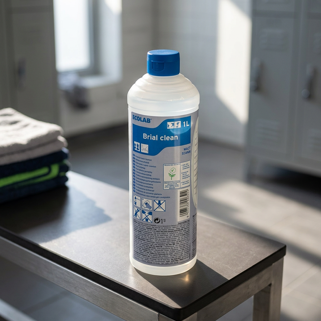 Brial Clean 1-liters flaske i lyst omklædningsområde