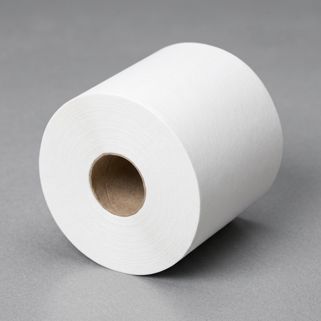 SmartOne Mini-toiletrulle med synlig paphylse på grå arbejdsflade