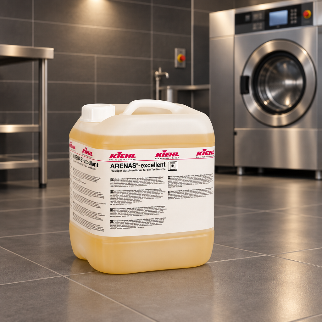 Kiehl Arenas-Excellent 20 L i vaskeriets teknikrum med mørke fliser