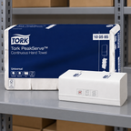 Tork PeakServe H5 100585 pakning og komprimeret papirbundt i papirdepot