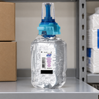 Stemningsillustration af Purell ADX-7 gelrefill på depothylde
