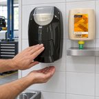 Illustreret manuel betjening af Svema Everest med Nature Boost-refill ved siden af