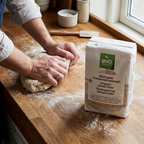 Øko Culinar hvedemel ved håndæltning af brøddej