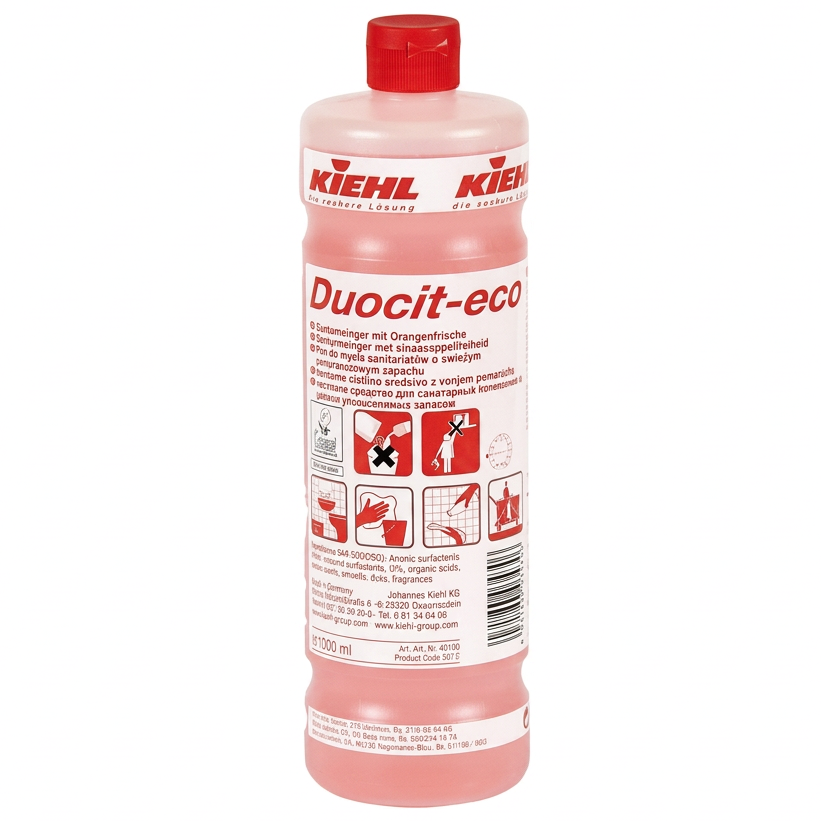 Kiehl Duocit-eco 1 L med rødt låg på hvid baggrund