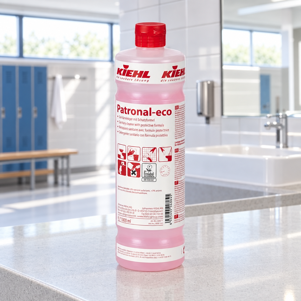 Kiehl Patronal-Eco i lyst sanitetsområde ved sportsfacilitet, stemningsbillede