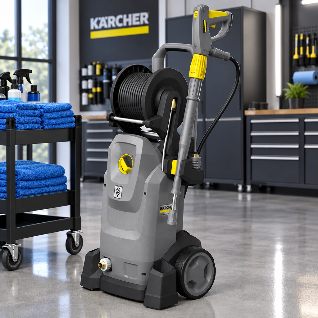 Kärcher HD 7/16-4 MX Car i bilplejestudie ved kludvogn, miljøbillede