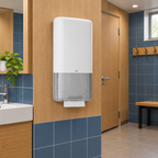 Tork H5 PeakServe 552500 ved håndvask på skolens personaletoilet