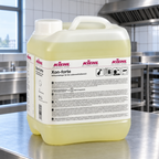 Kiehl Xon-forte 5 L på rustfrit arbejdsbord under emhætte