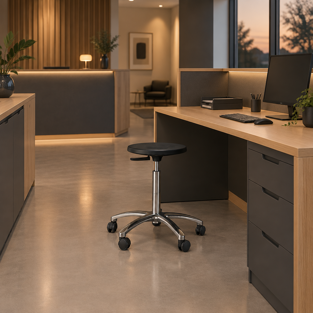 Klinik 740 ved reception, stemningsillustration