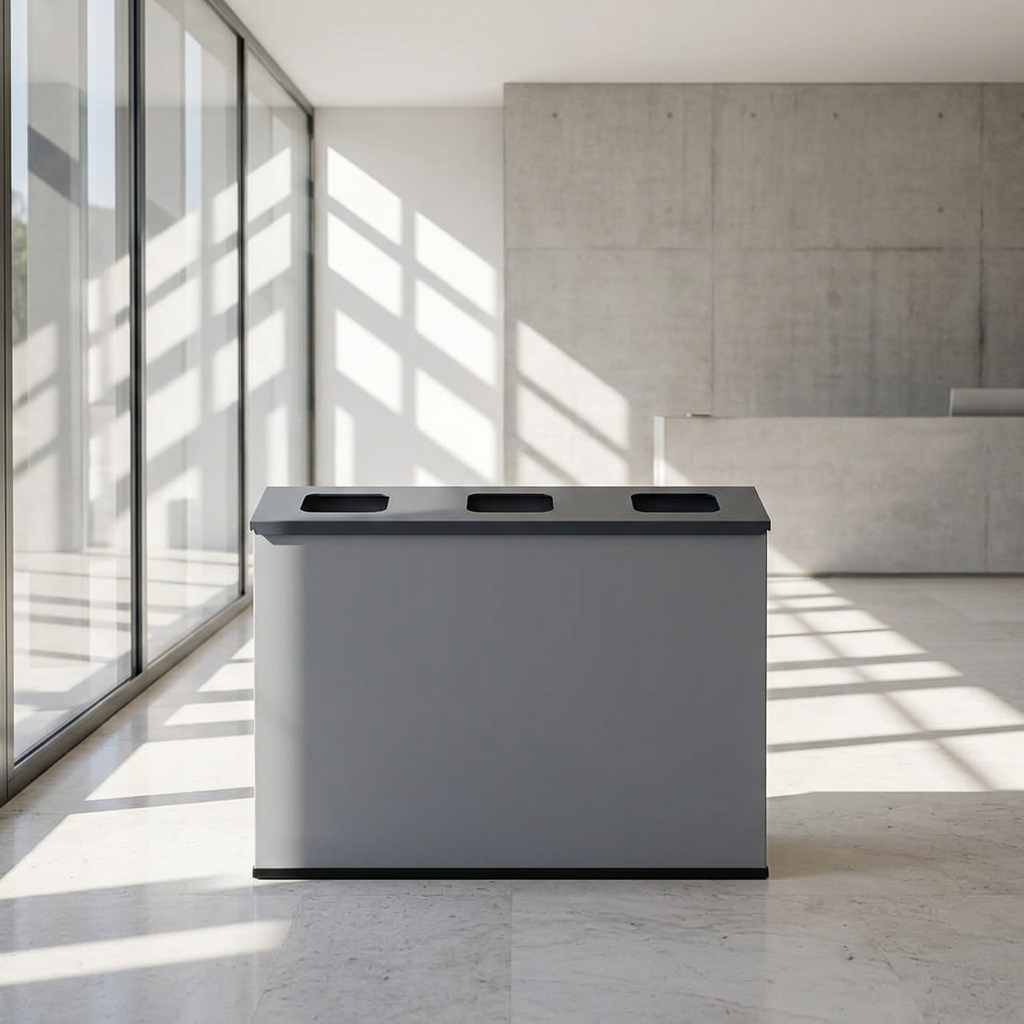 EcoStation med tre rum i solbeskinnet reception