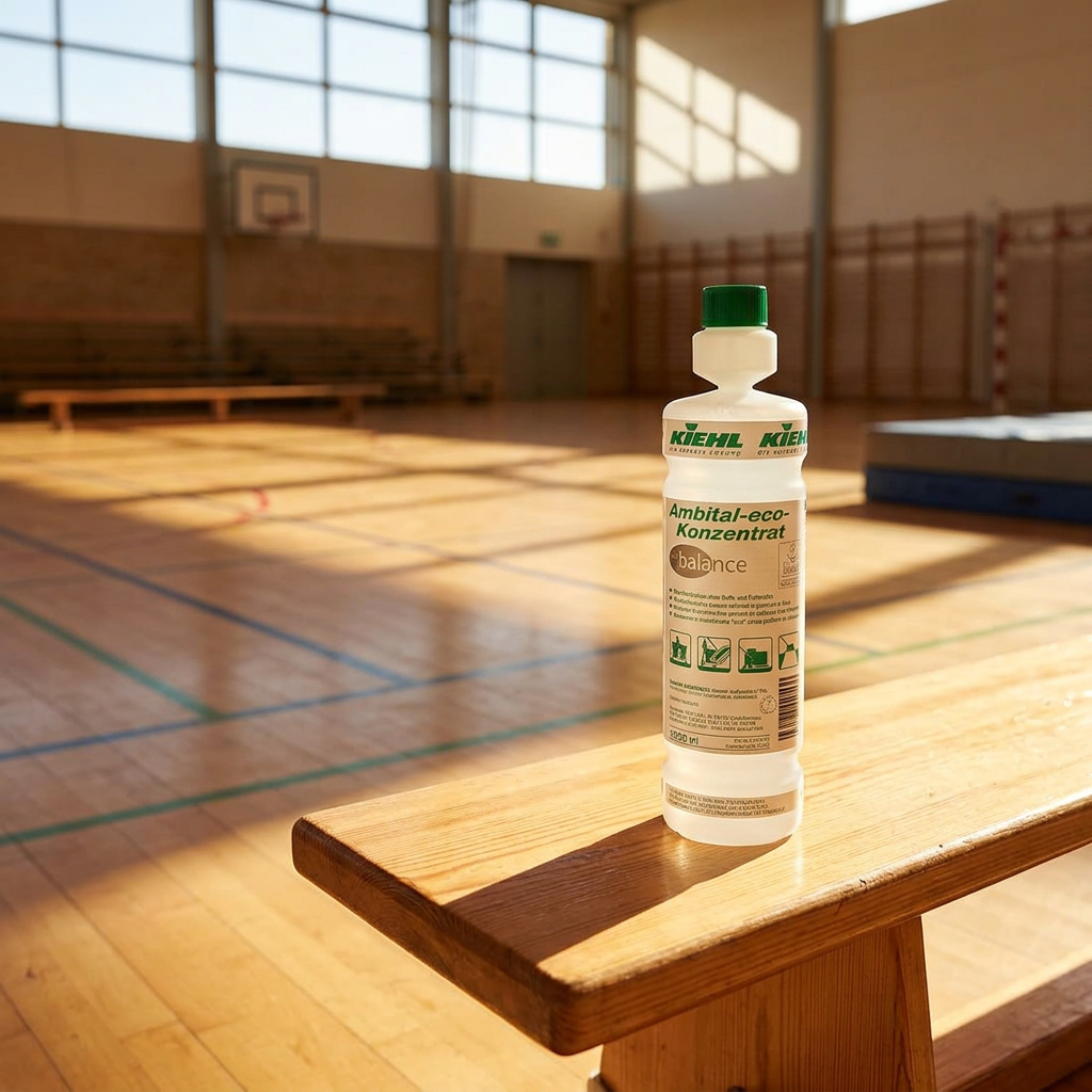 Stemningsbillede af Kiehl Ambital-eco balance i sollyst sportshal
