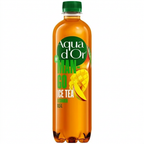 Aqua d’Or Mango iste 0,50 liter med grønt låg på hvid baggrund