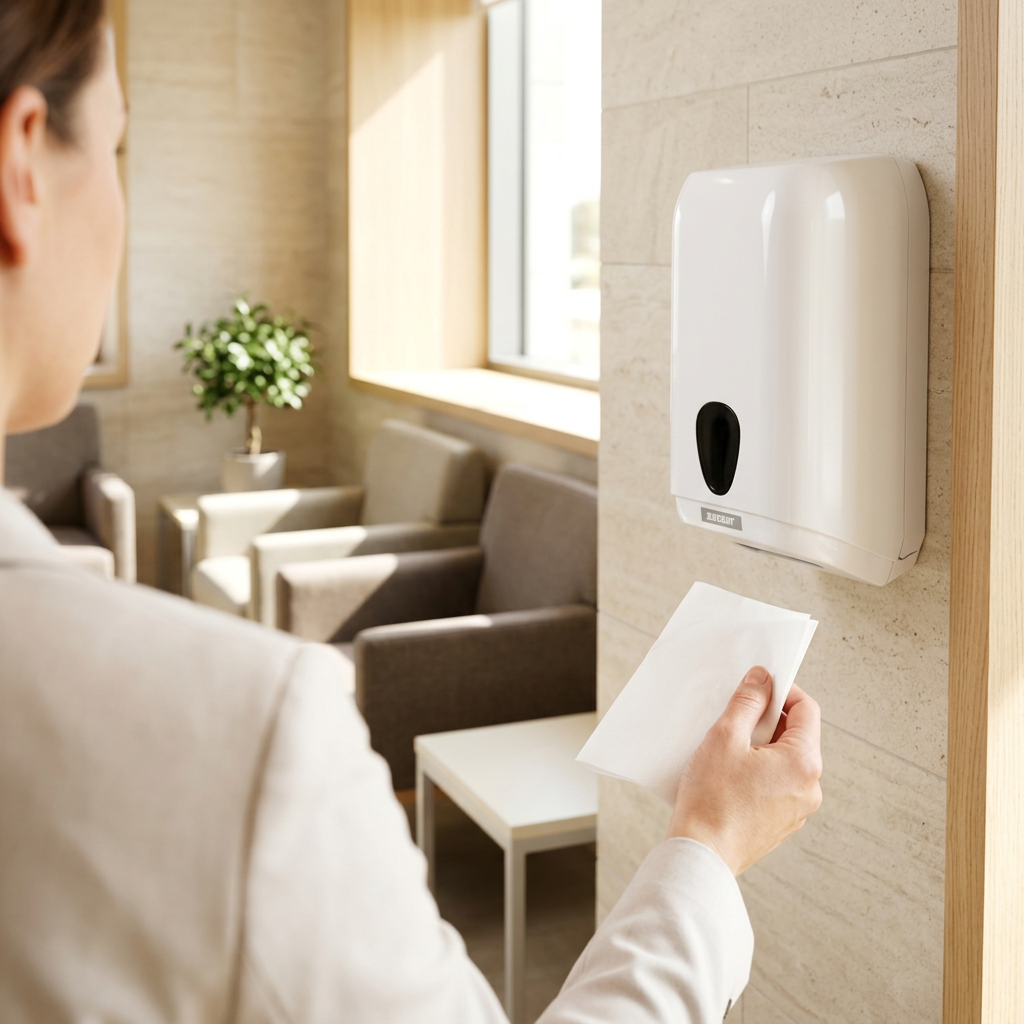 Katrin 92582 næsepapirsdispenser, genereret miljøbillede