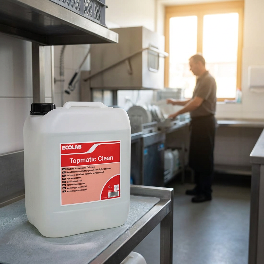 Topmatic Clean ved professionel opvask, stemningsbillede