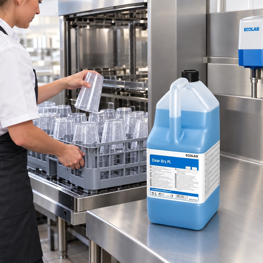 Clear Dry PL ved maskinopvask af plastkopper