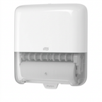 Hvid Tork Matic H1 551000 håndklæderulledispenser, produktfoto på hvid baggrund