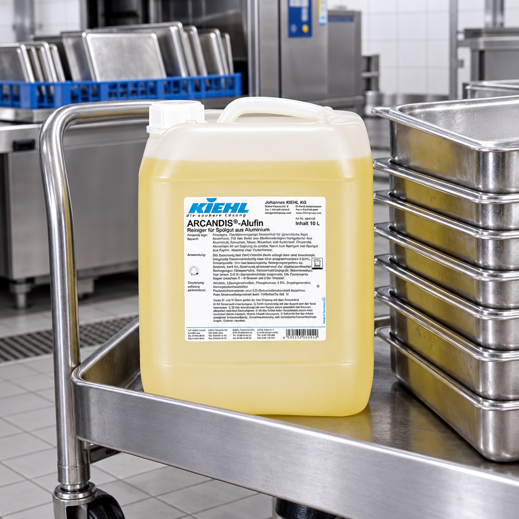 Kiehl Arcandis-Alufin 10 L ved aluminiumsbakker