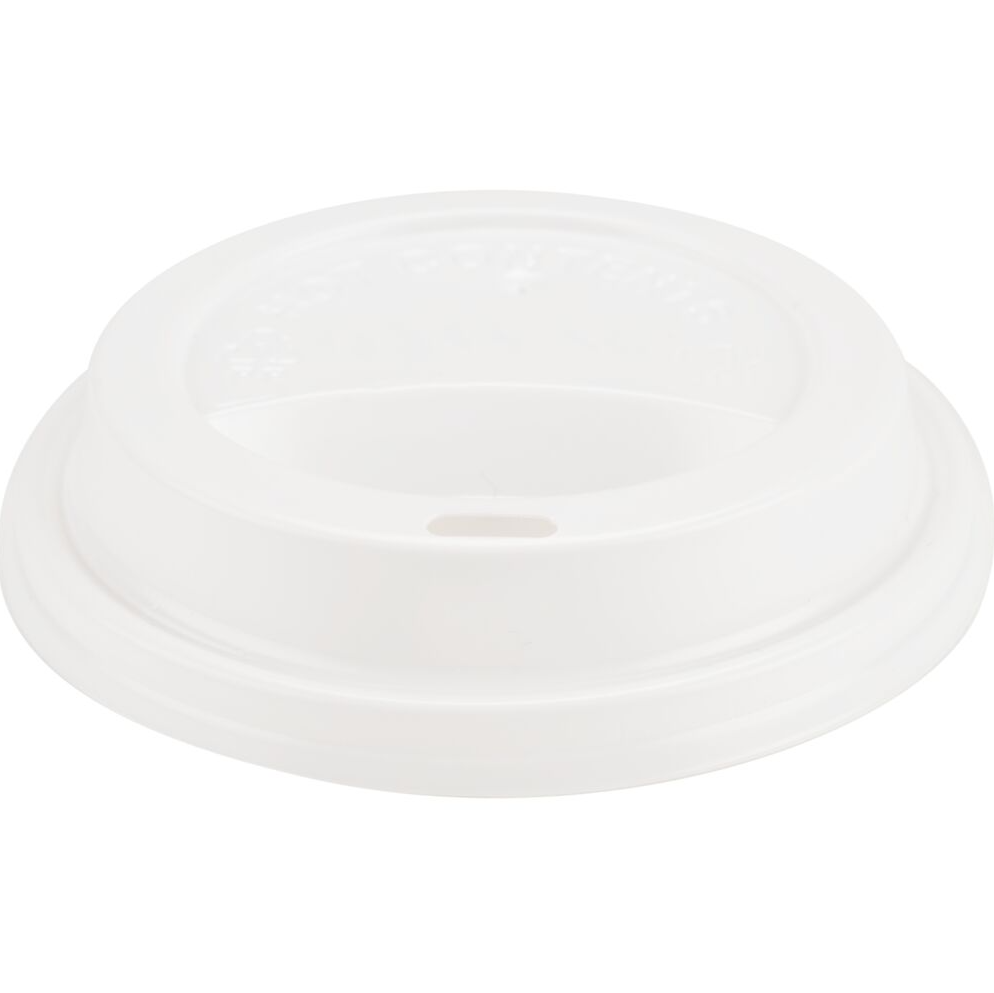 Originalt produktfoto af hvidt ABENA Gastro drikkelåg med drikkehul
