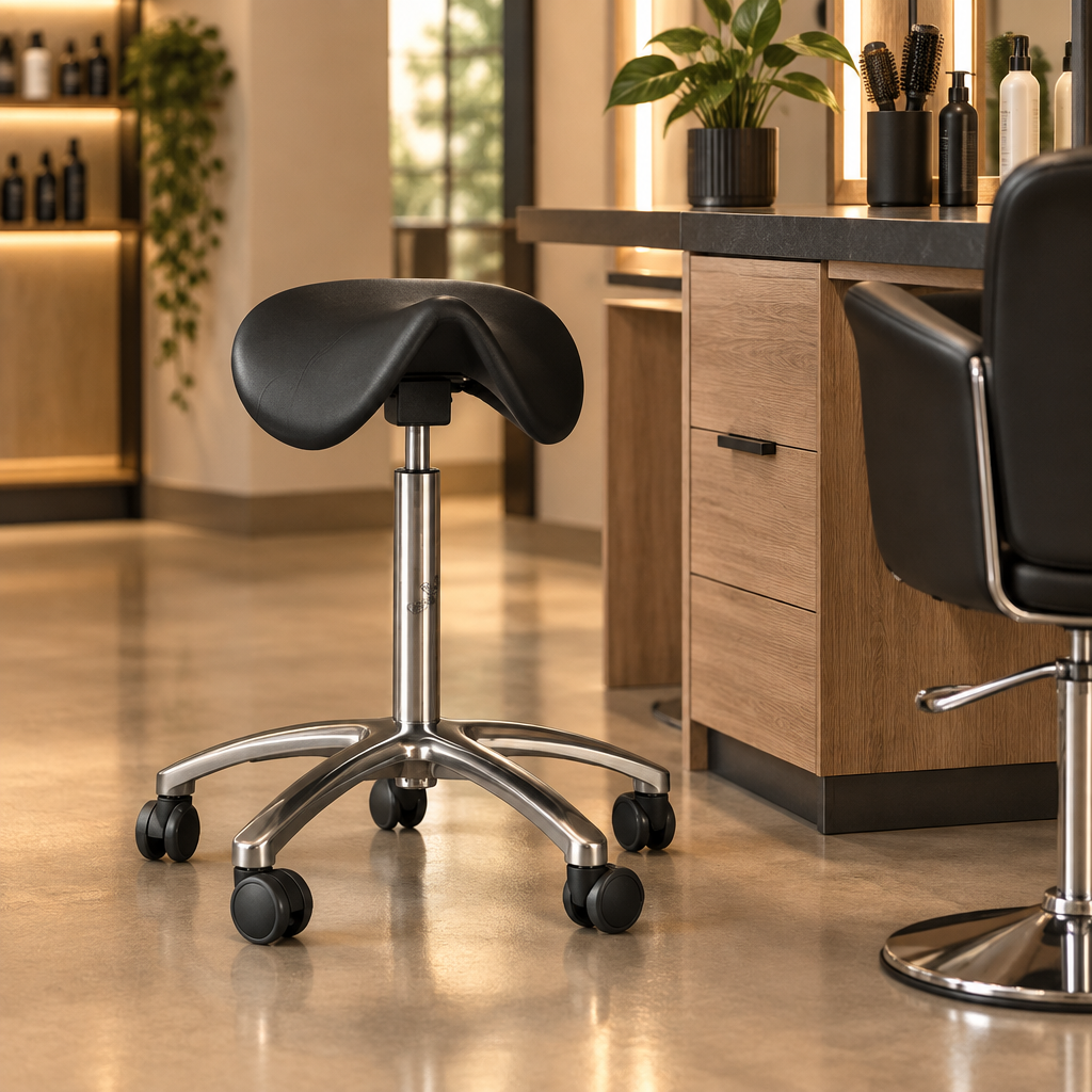 Klinik 840 ved salonarbejdsplads, stemningsillustration