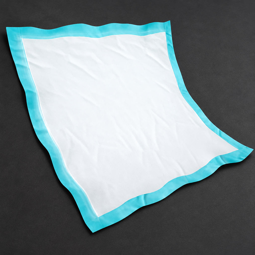 Abri Soft Classic underlag med hvidt absorberende felt vist på mørk bordplade