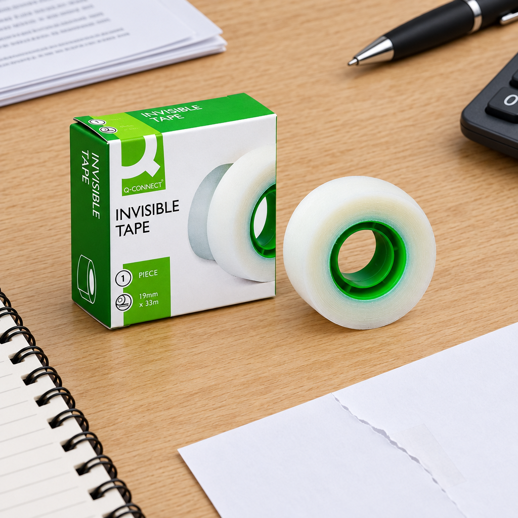 Q-Connect usynlig tape ved dokumentarbejde, stemningsillustration