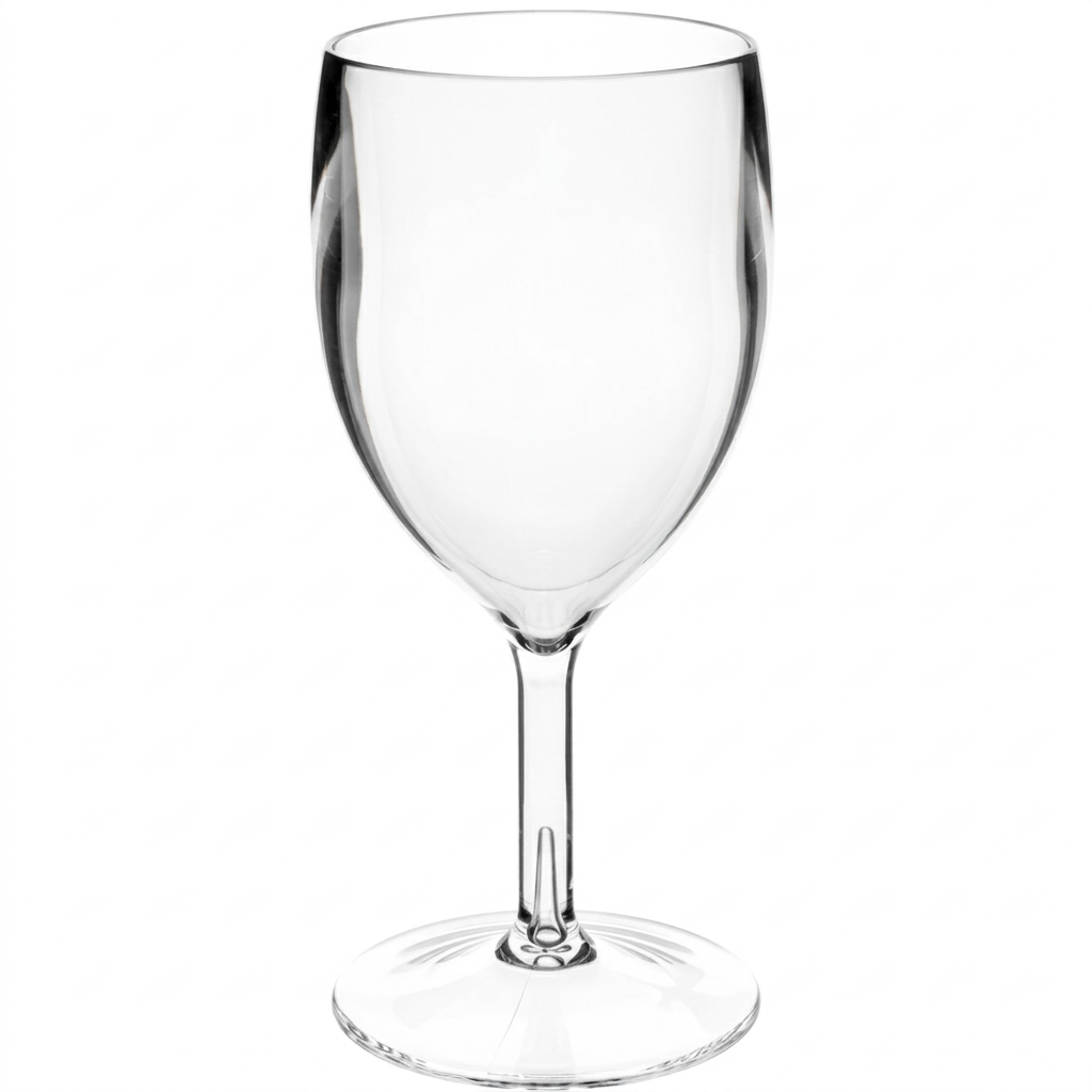 Klart TOP vinglas i polykarbonat, 25 cl, produktfoto på hvid baggrund