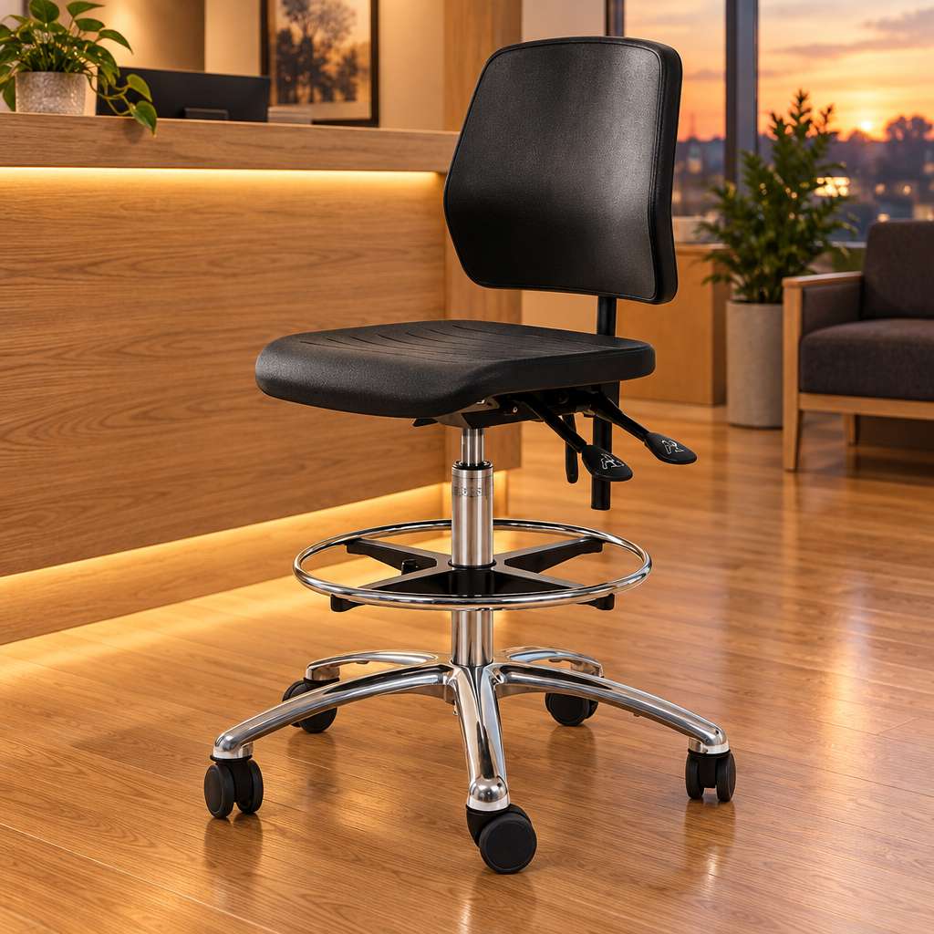 Klinik 600 Proff med fodring ved reception, stemningsillustration