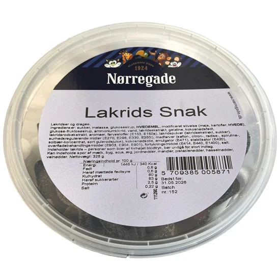 Lakrids Blanding SNAK Nørregade 1 bøtte