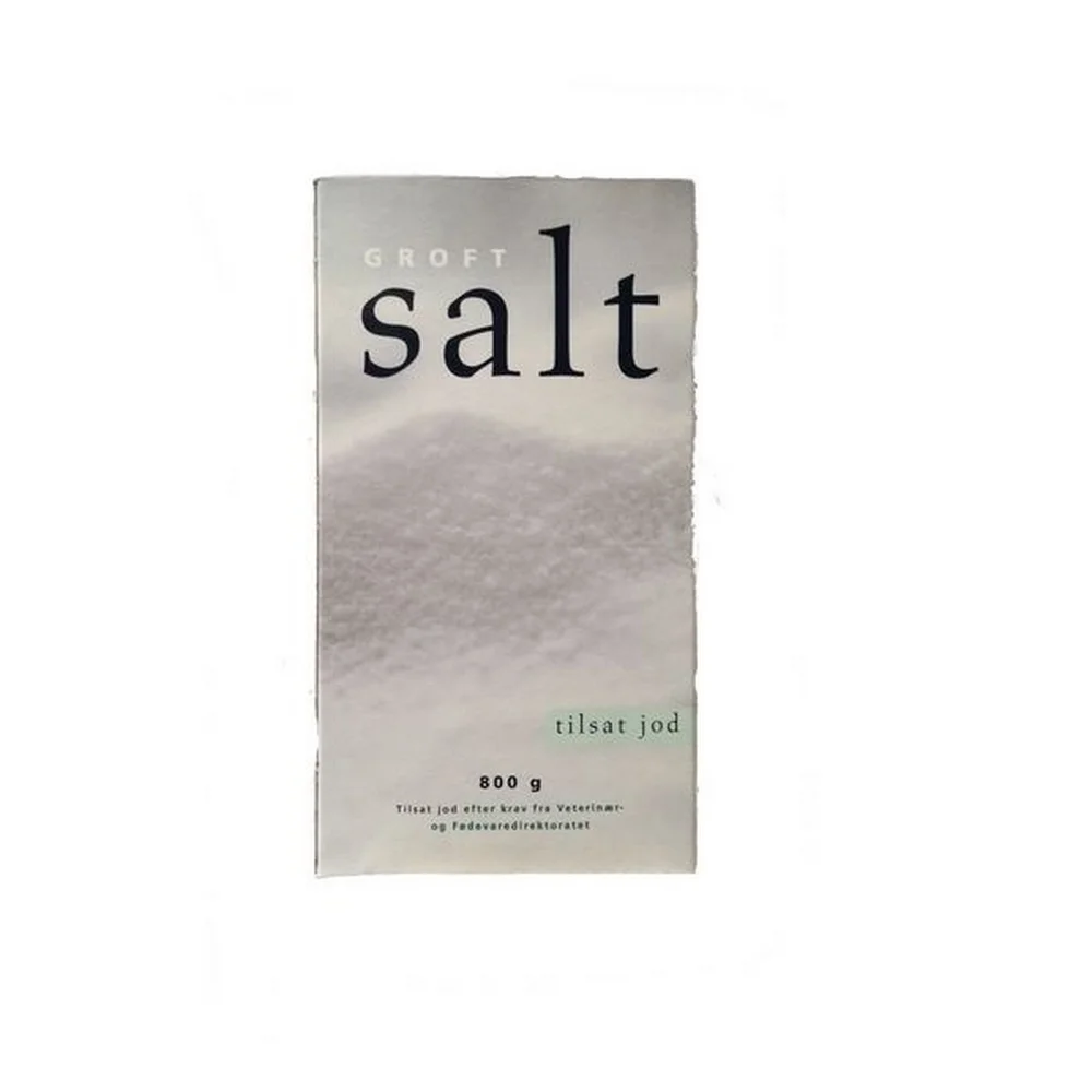 Groft salt 12x800 gr. Kun 8,00 KØB billige tilbud