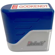 Stempel GODKENT Rød Deskmate, 1 stk